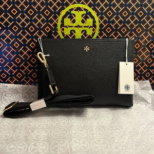 Tory Burch Blake Swingpack Crossbody Bag Black Gold